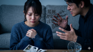 彼氏の暴言で傷つく彼女