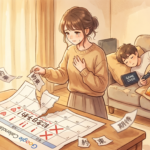 記念日を忘れてゲームをする彼氏と、期待が外れて悲しむ彼女