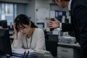 臨機応変な対応を求められ、職場で困り果てる会社員